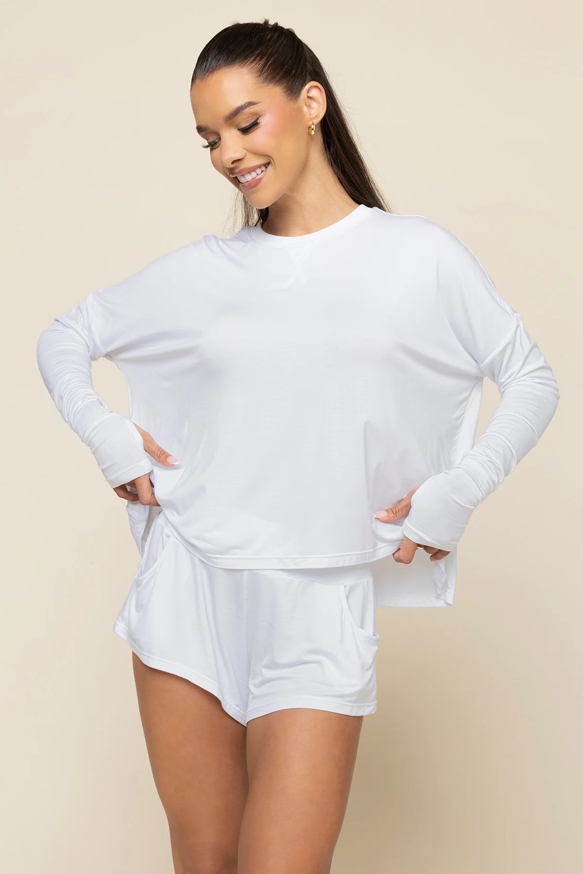 The Perfect Long Sleeve Top - White