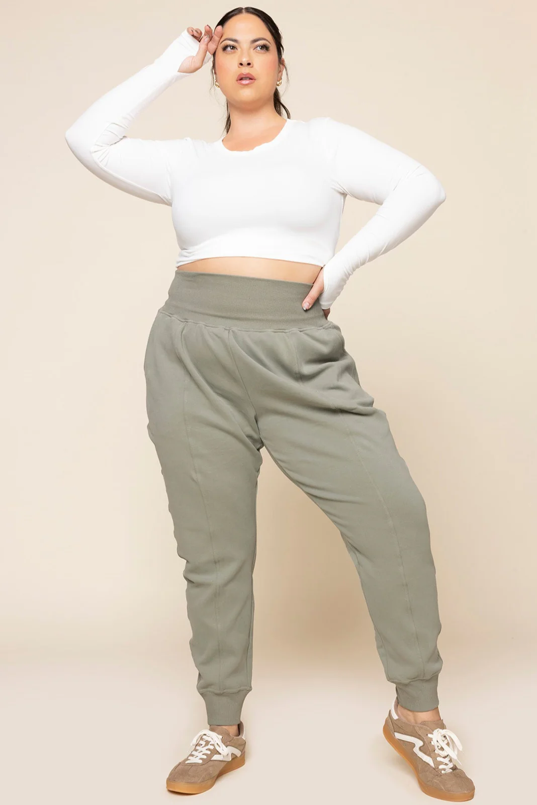 Ooey Gooey Jogger - Light Sage