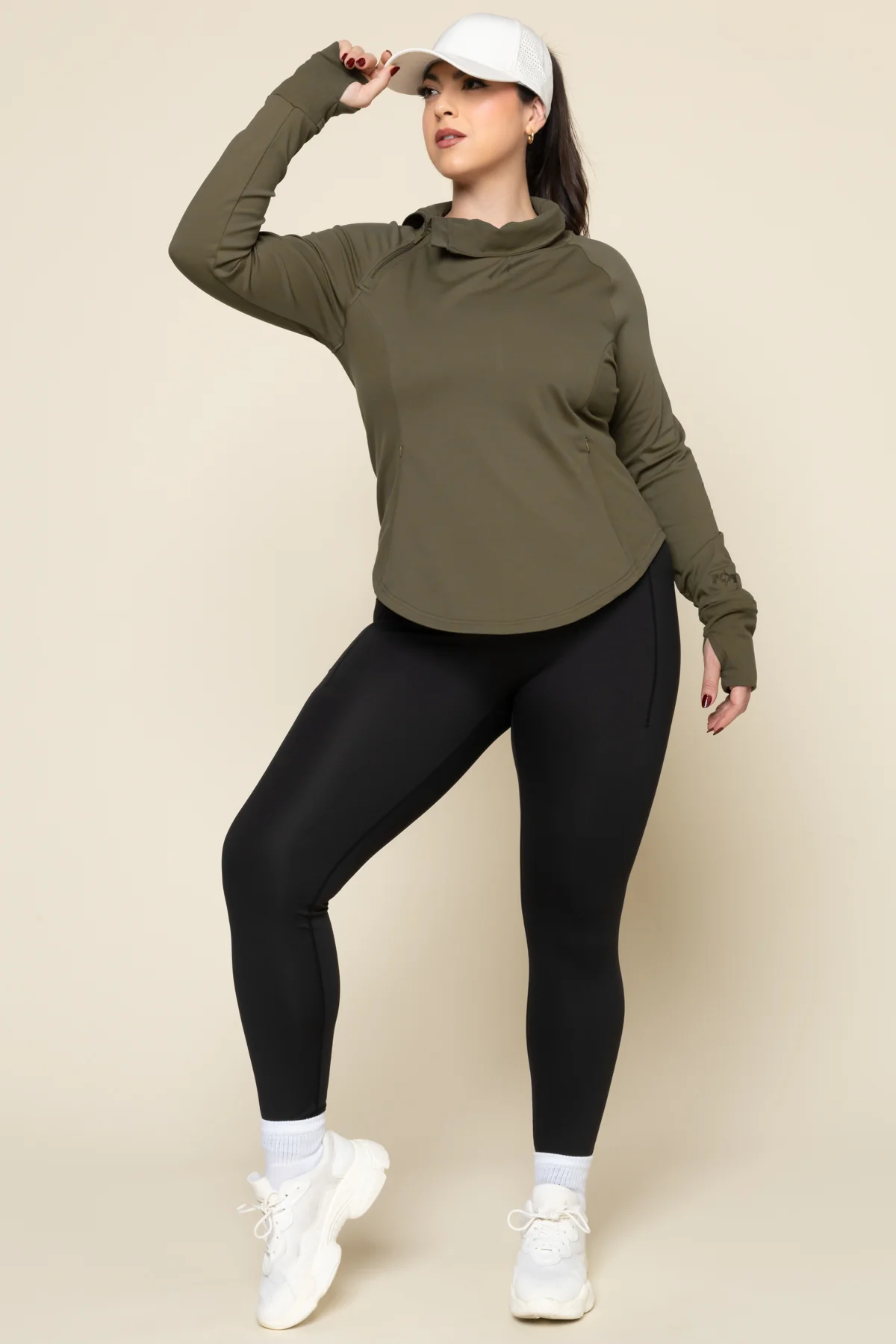 12359-chasing-pavements-mockneck-pullover-grasshopper-1.webp