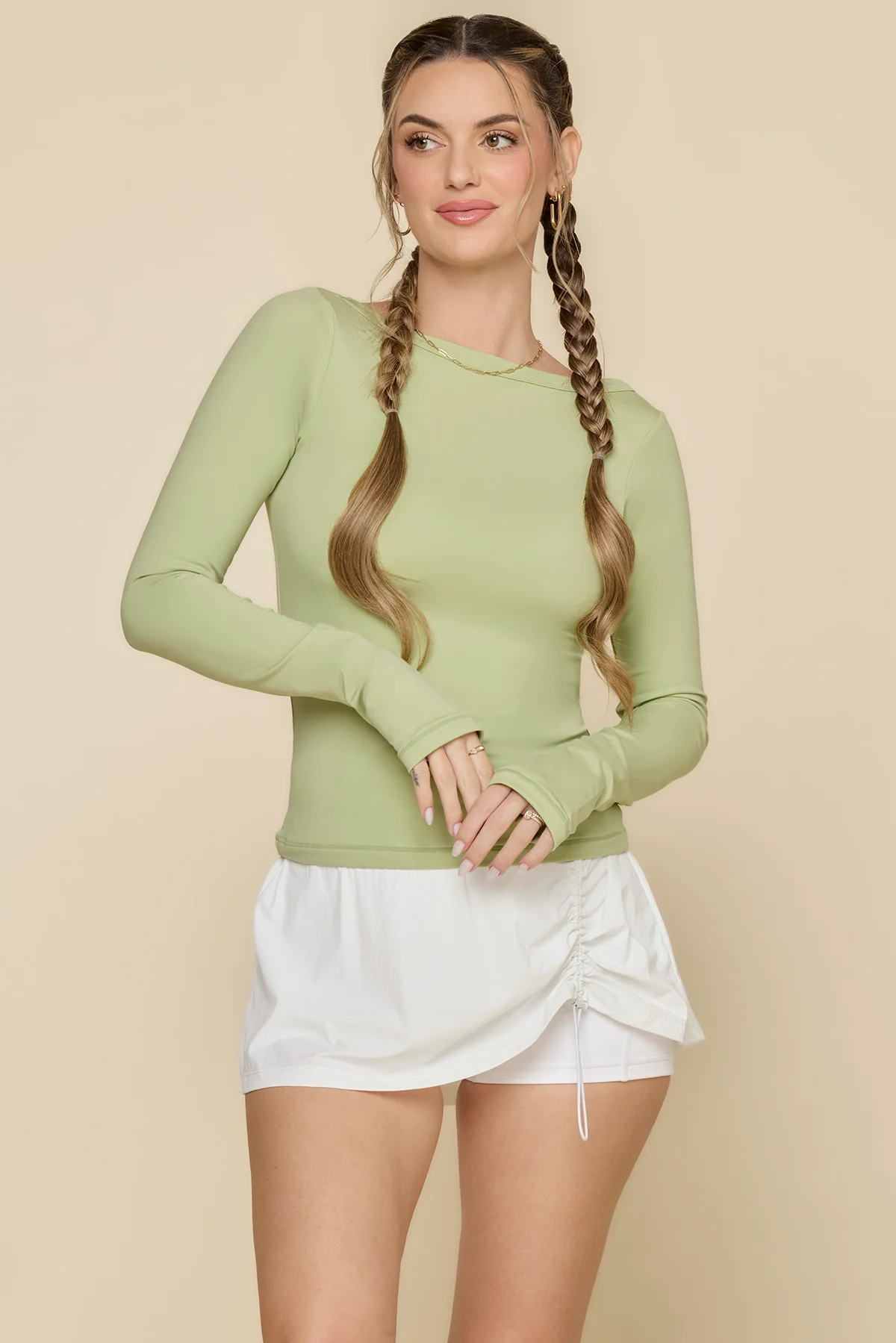 Your Favorite Reversible Long Sleeve Top - Pistachio