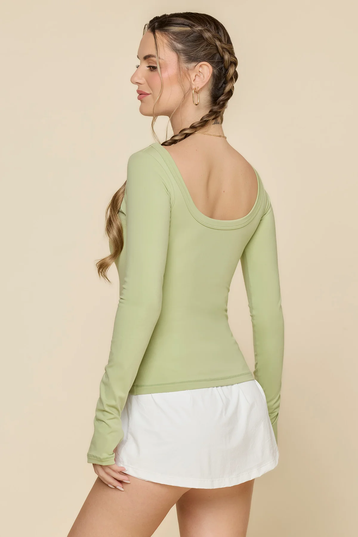 Your Favorite Reversible Long Sleeve Top - Pistachio