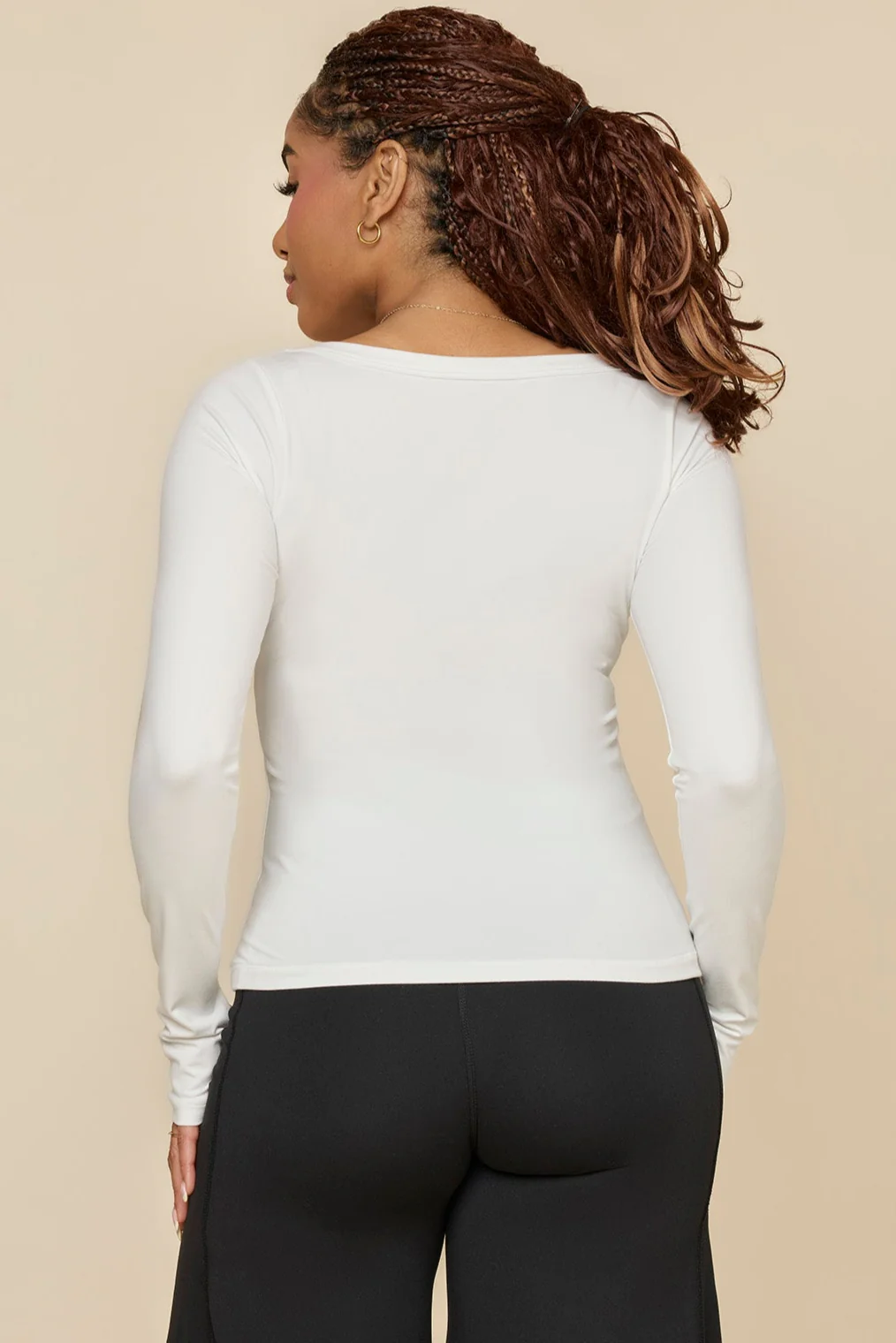 Your Favorite Reversible Long Sleeve Top - White
