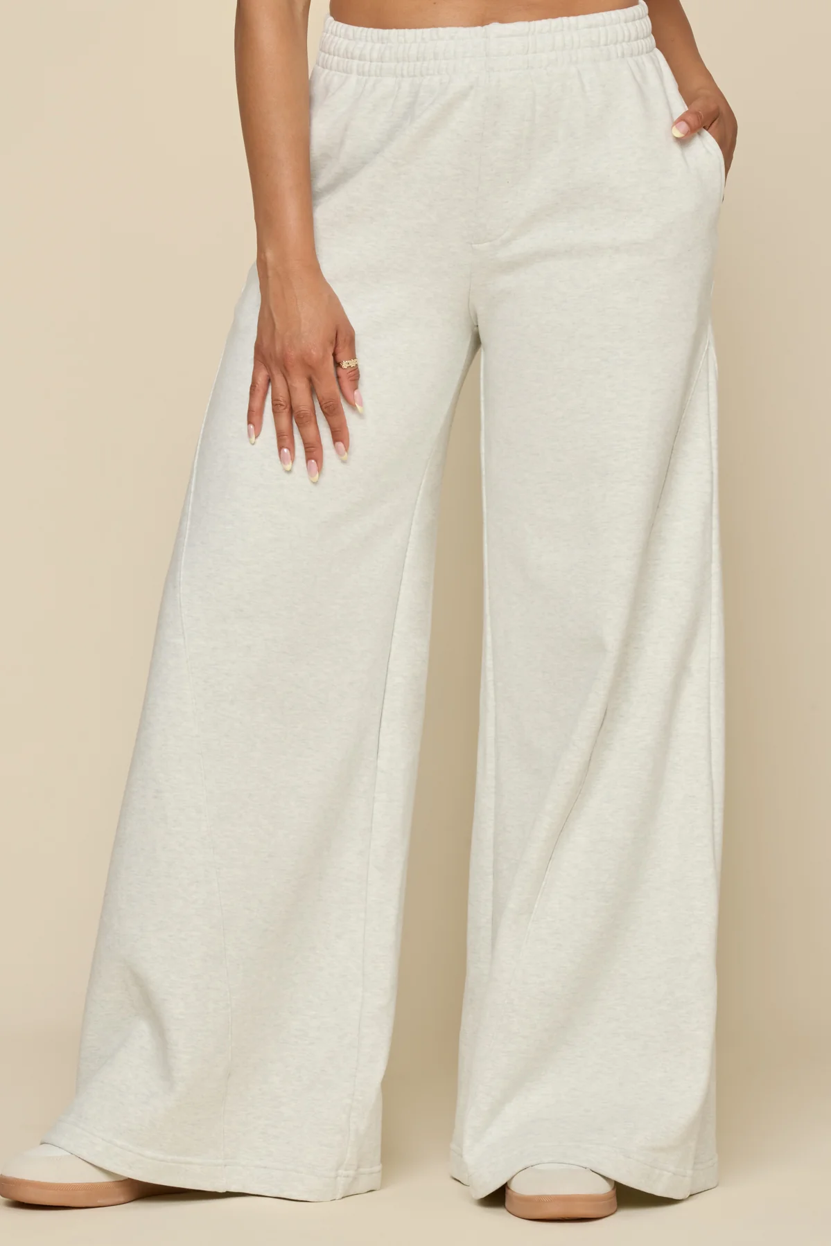 Superwide Sweatpant - Heather Grey