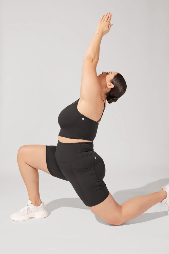 Supersculptâ¢ Biker Short with Pockets - Black