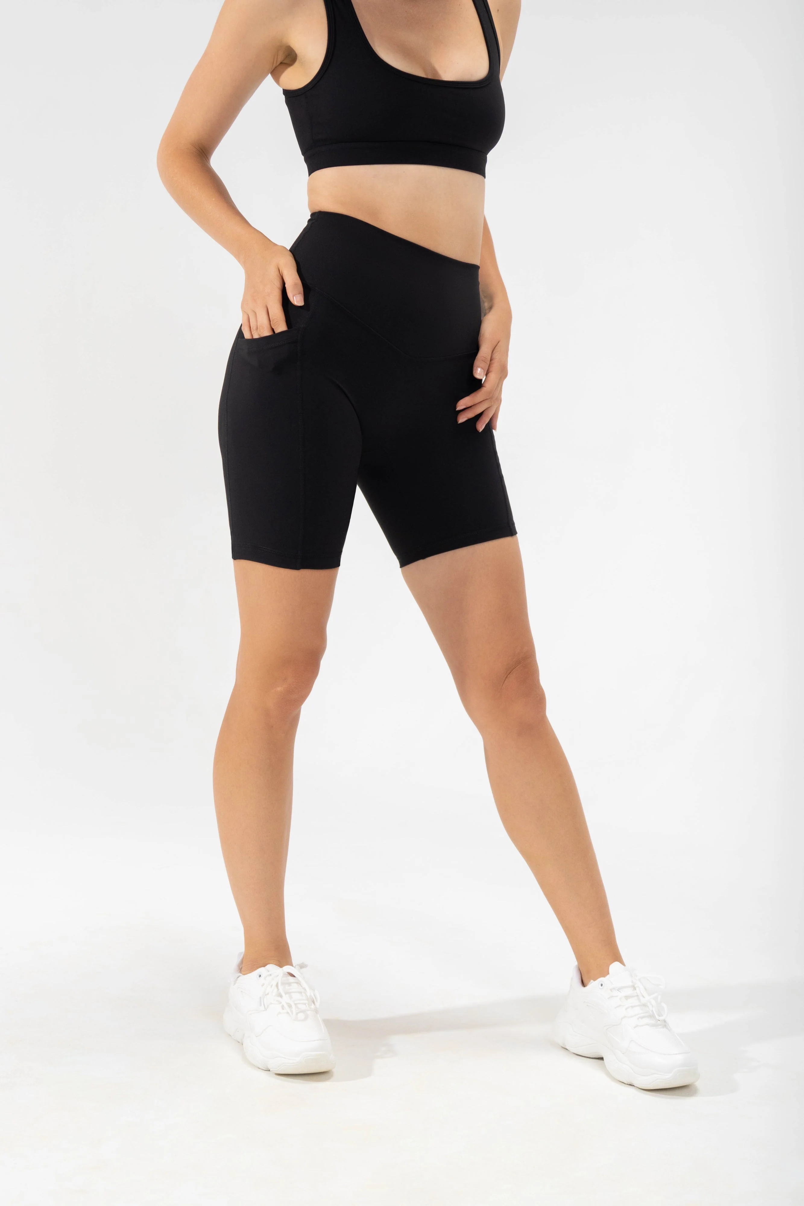 Supersculpt⢠Biker Short with Pockets - Black