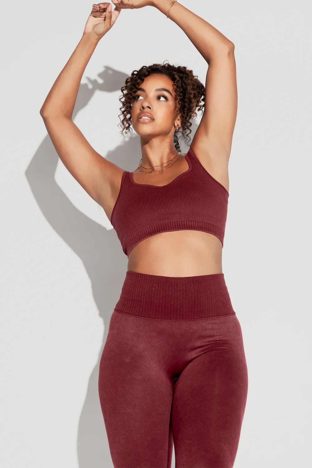 Be My Sweetheart Seamless Crop Top - Garnet