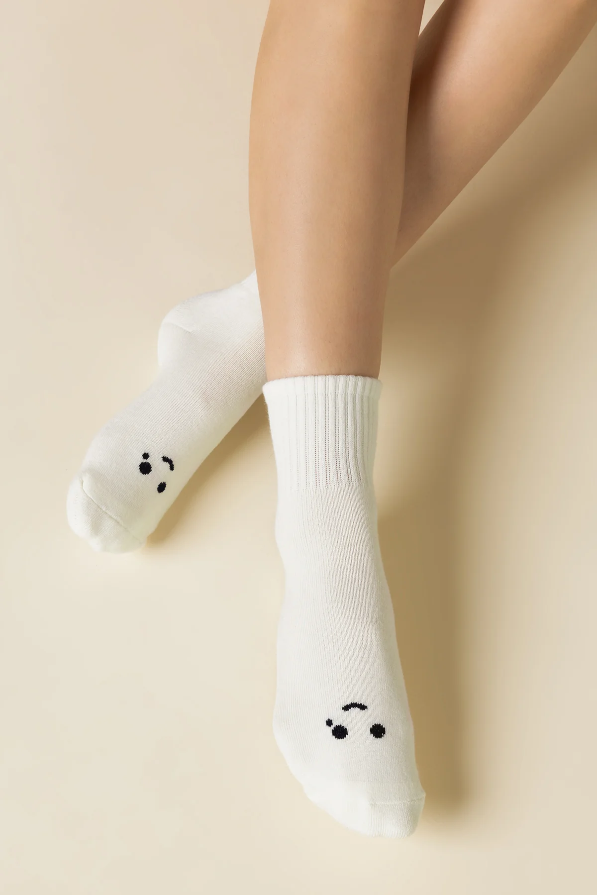 Mixed Emotions Crew Socks - Happy Cry