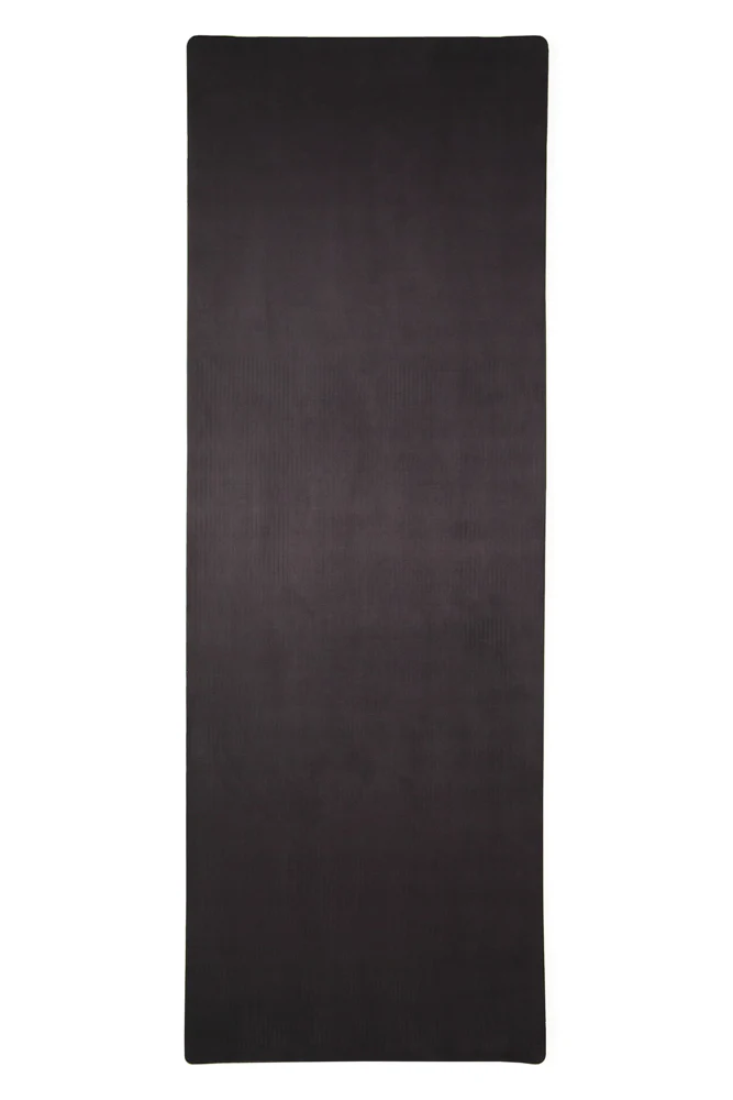 CloudCushion Vegan Suede Yoga Mat - Black 0.5â Thick