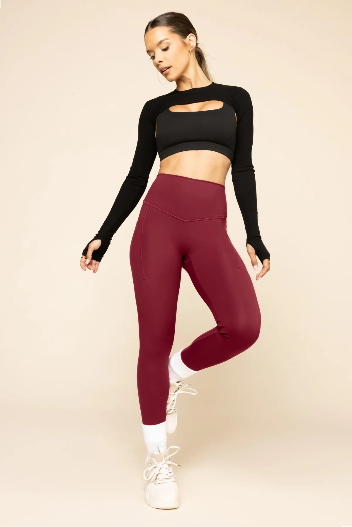 Supersculptâ¢ Leggings with Pockets - Crimson