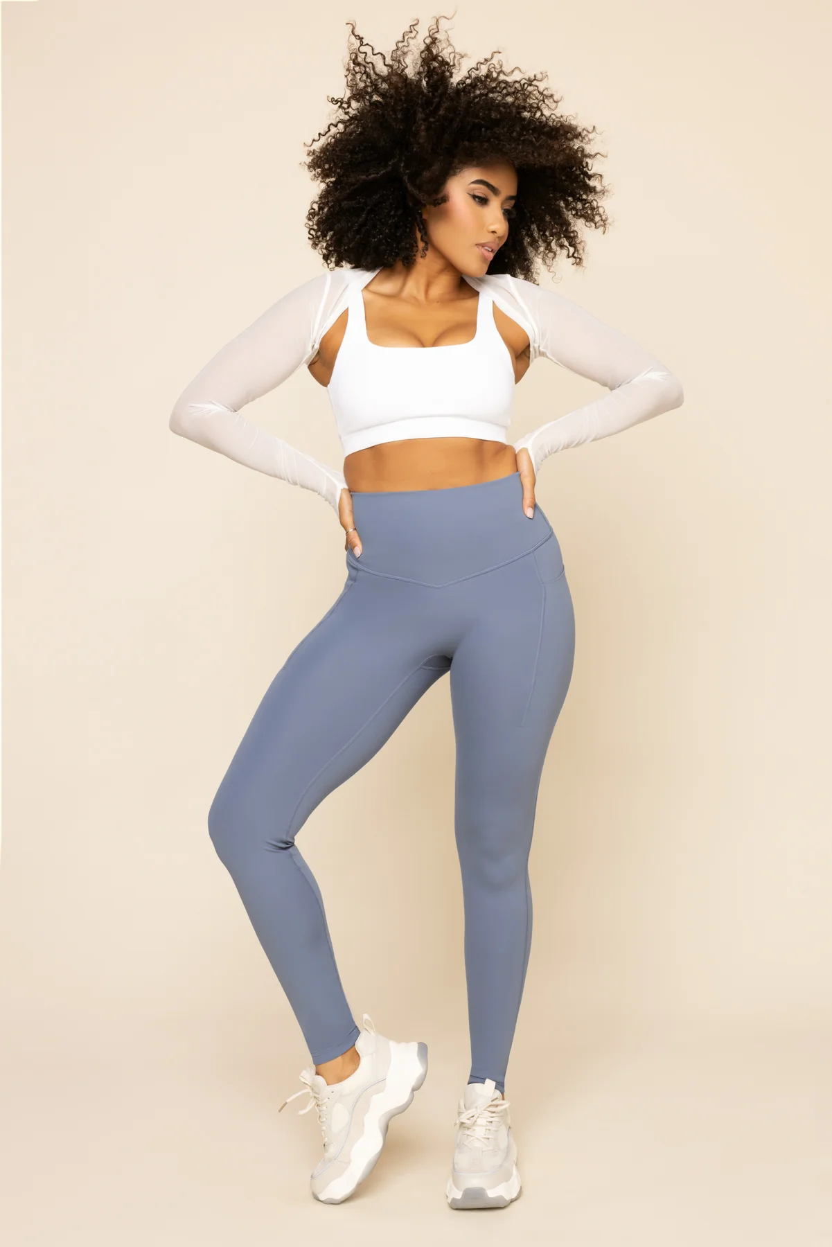 Supersculptâ¢ Leggings with Pockets - Blue Mist