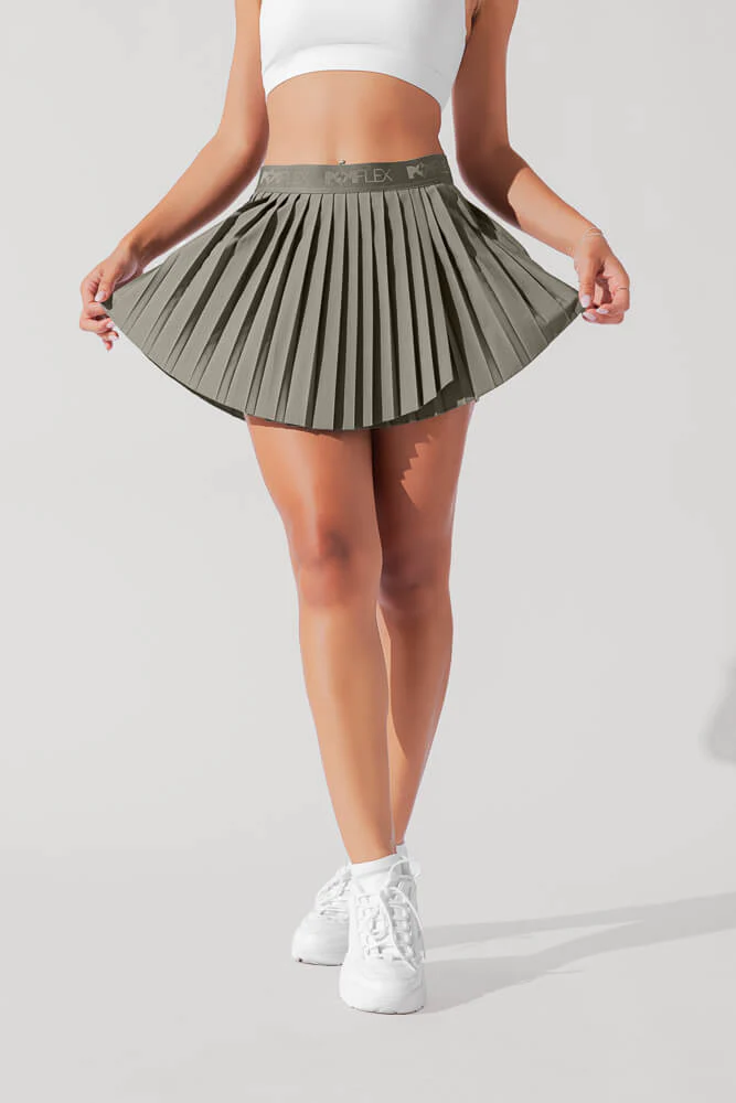 Ace âem Pleated Skort - Rustic Olive