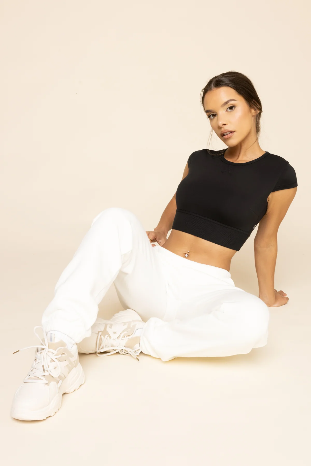 Baby Crop Tee - Black