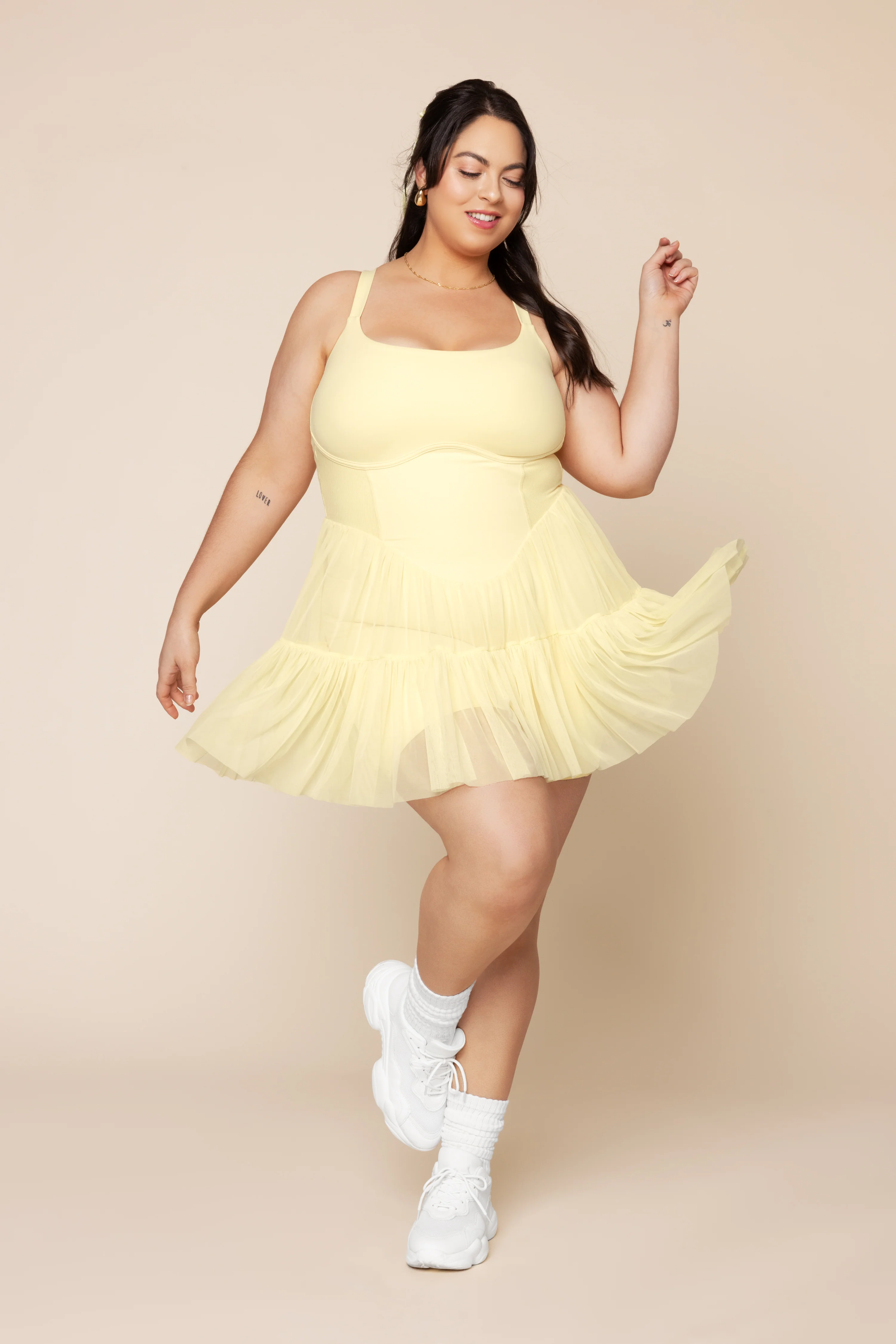 Corset Pirouette Dress - Buttercream