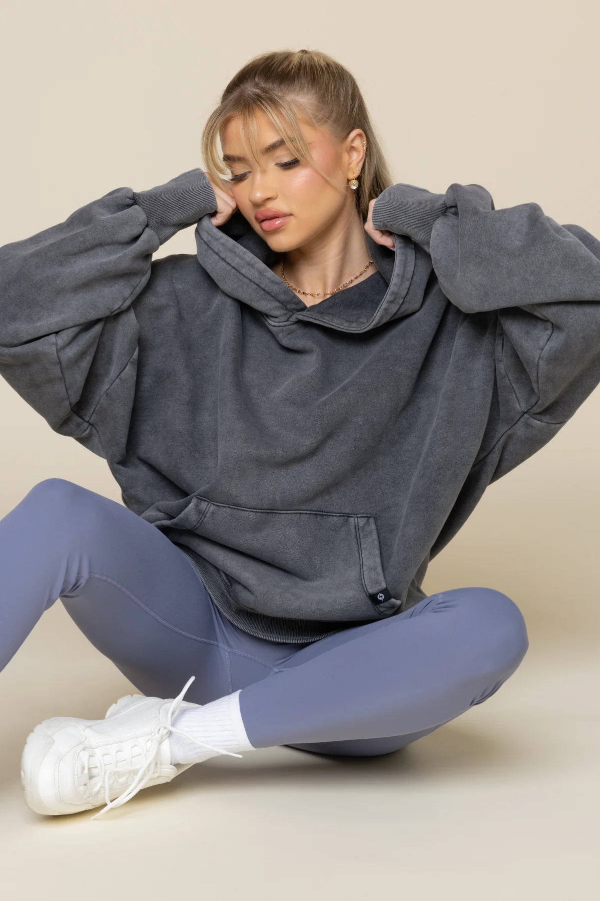 Boxy Boyfriend Hoodie - Vintage Black