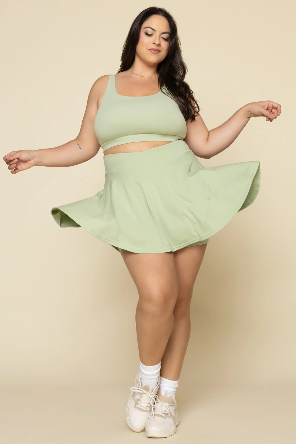 Crisscross HourglassÂ® Twirl Skort - Pistachio