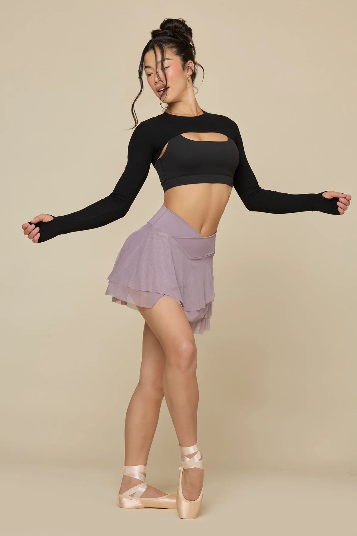 Crisscross Hourglass® Juliet Ballet Skort - Dusty Mauve