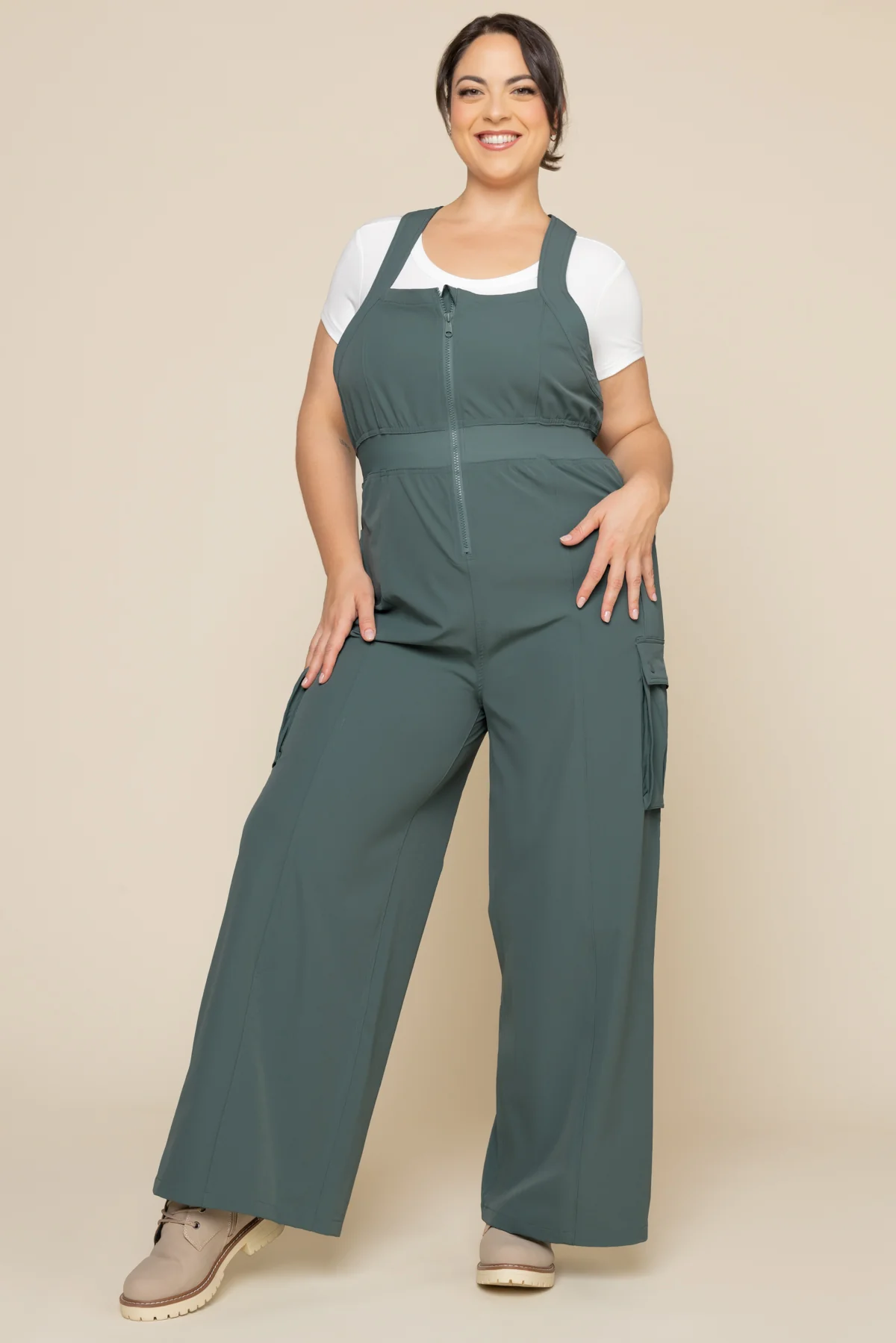 Take a Hike Overalls - Fog Green