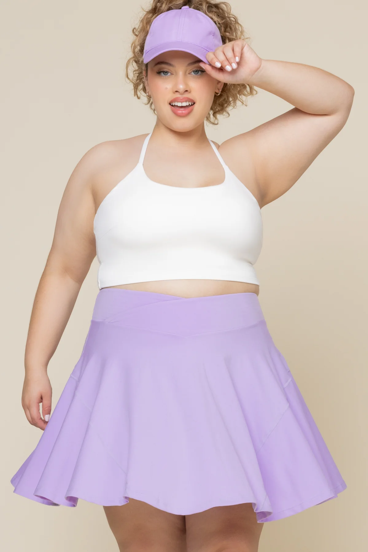 Crisscross HourglassÂ® Twirl Skort (Longer) - Digital Lavender