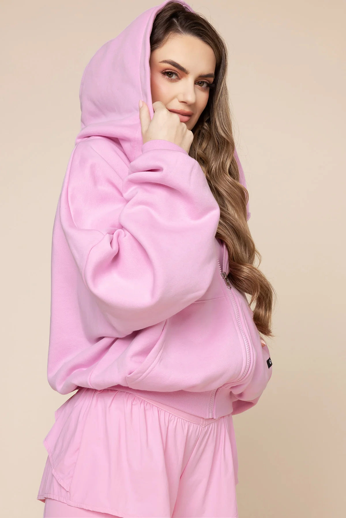 Zip Cloud Hoodie - Bubblegum