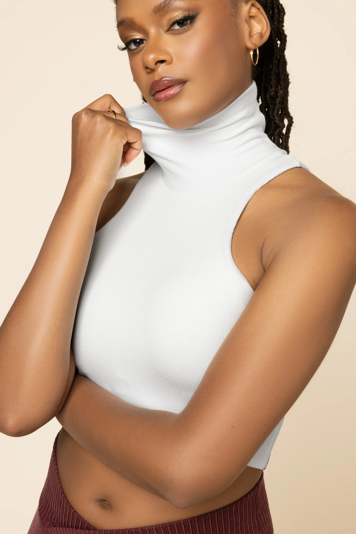 I Feel Cute Crop Top - Bright White