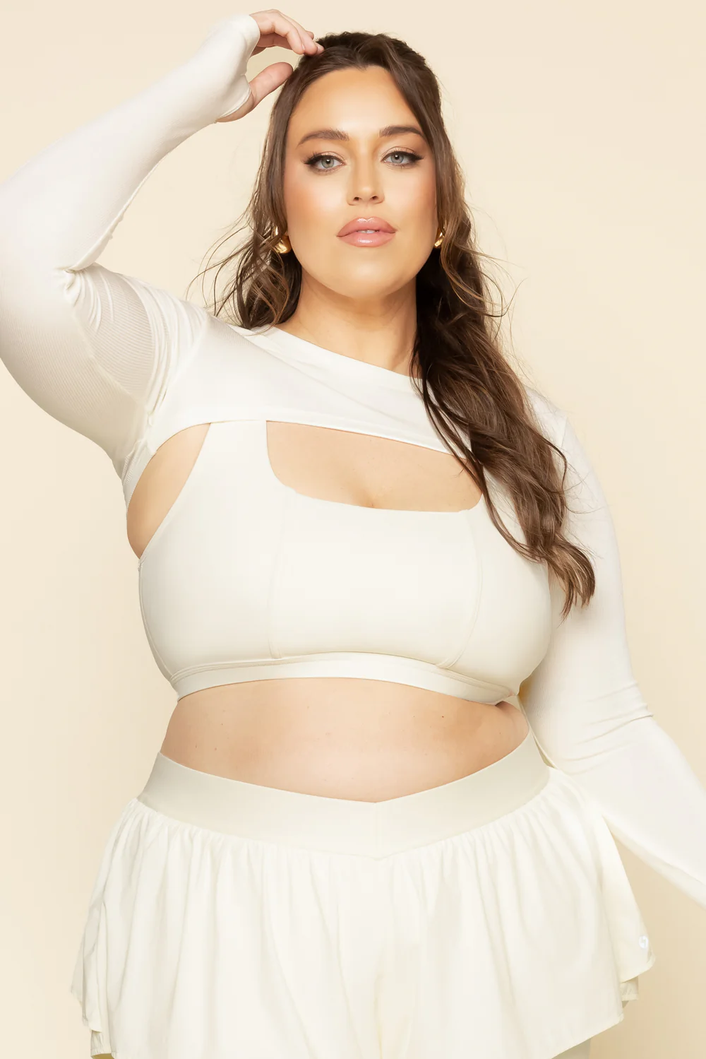 RelevÃ© Ribbed Shrug - Ivory