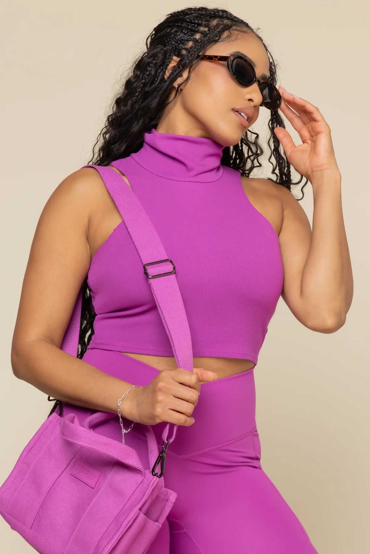 I Feel Cute Crop Top - Royal Orchid