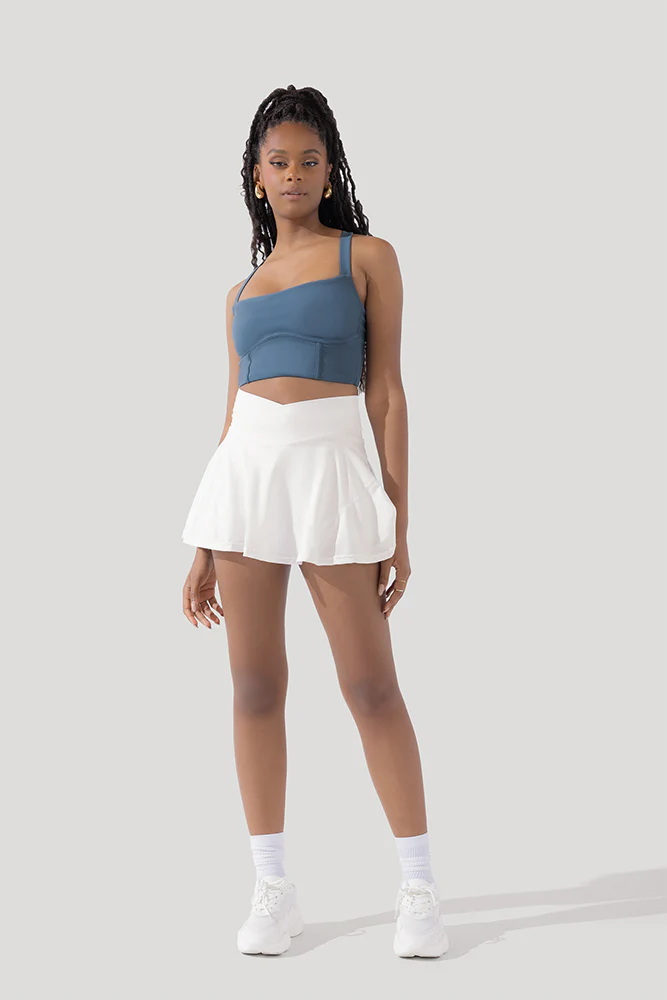 Crisscross HourglassÂ® Twirl Skort - White