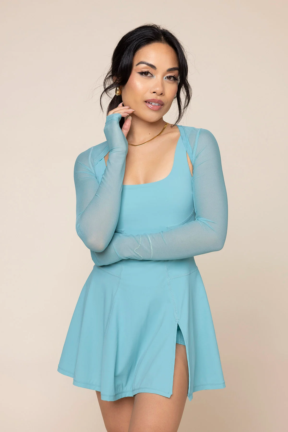 Mesh Corset Shrug - Oasis