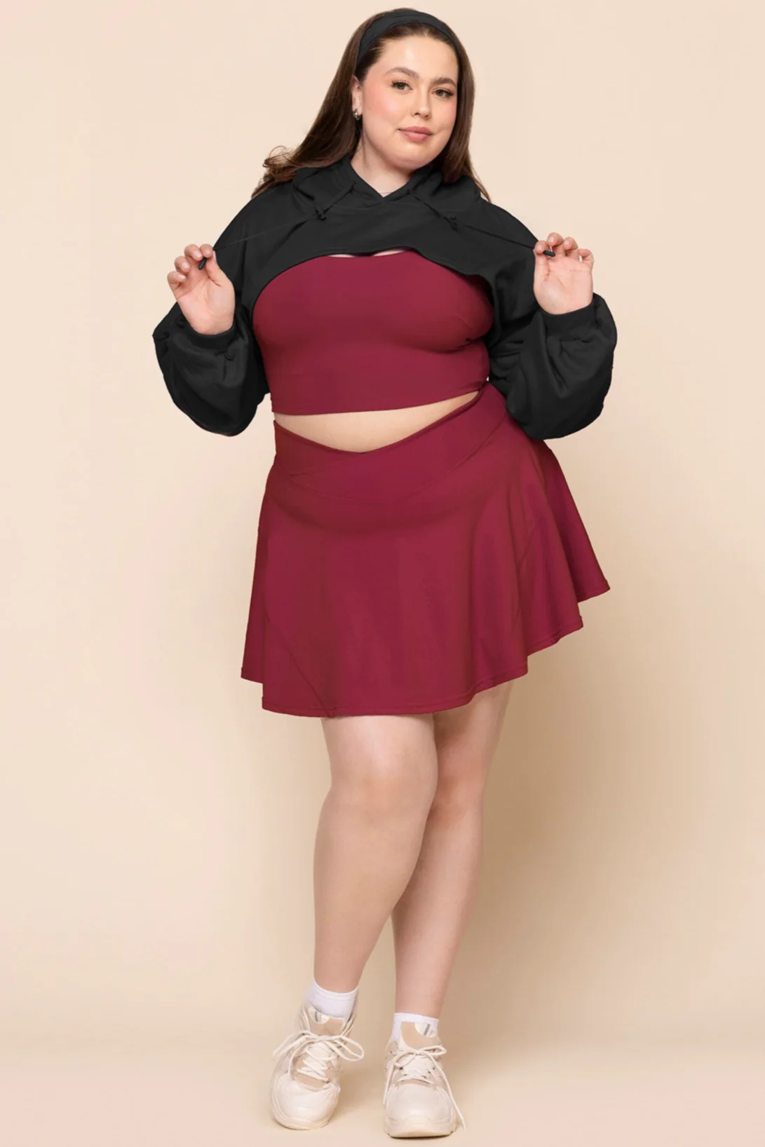 Crisscross HourglassÂ® Twirl Skort - Sangria