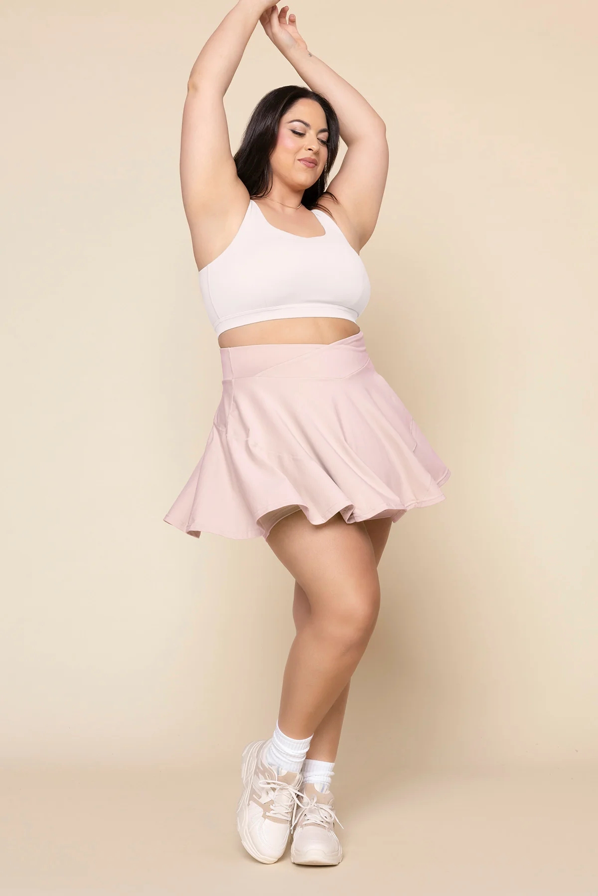 Crisscross HourglassÂ® Twirl Skort - Petal Pink