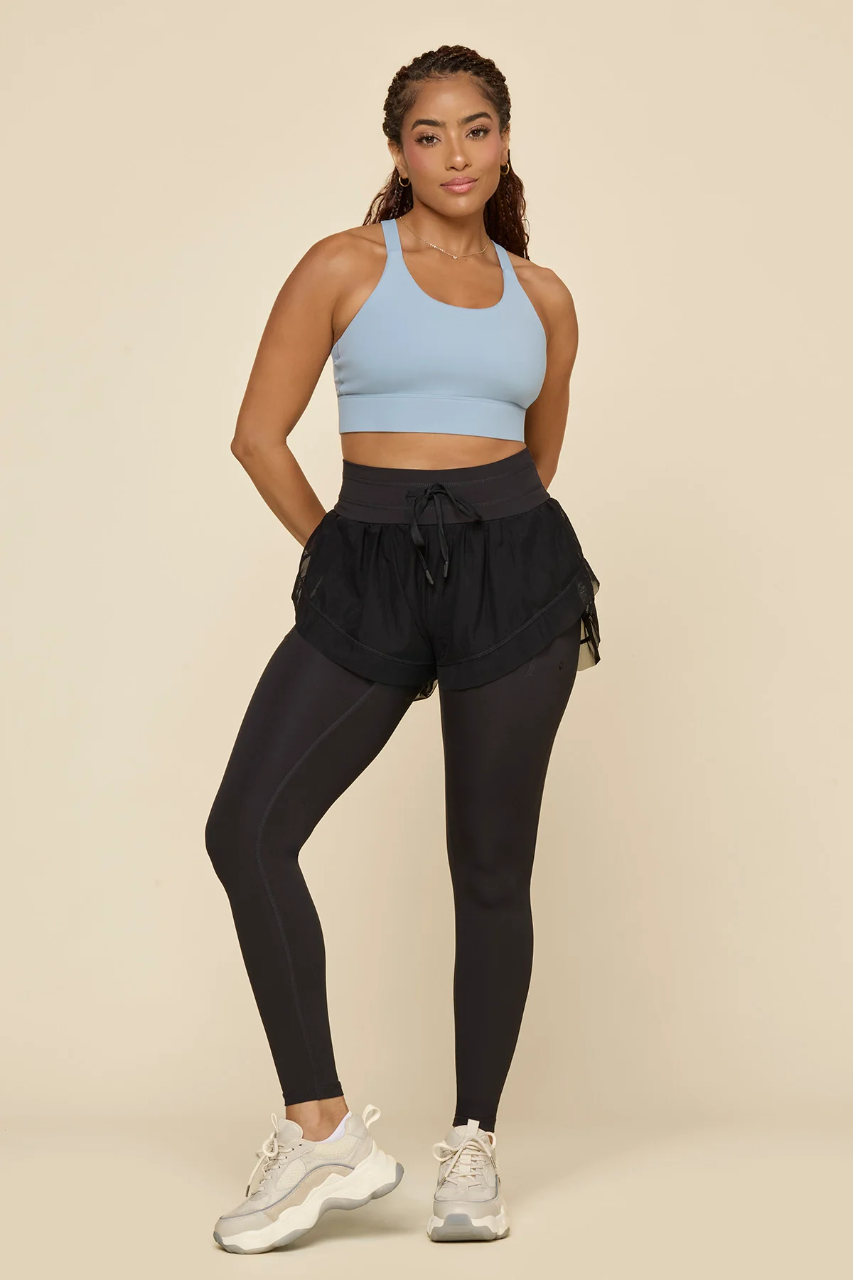 Cadence Short with Legging - Black