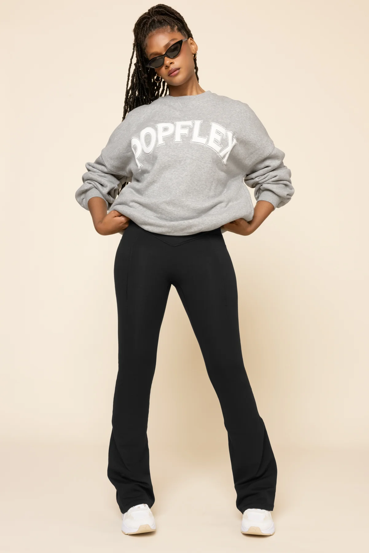 POPFLEXÂ® Cloud Crewneck Sweater - Heather Grey