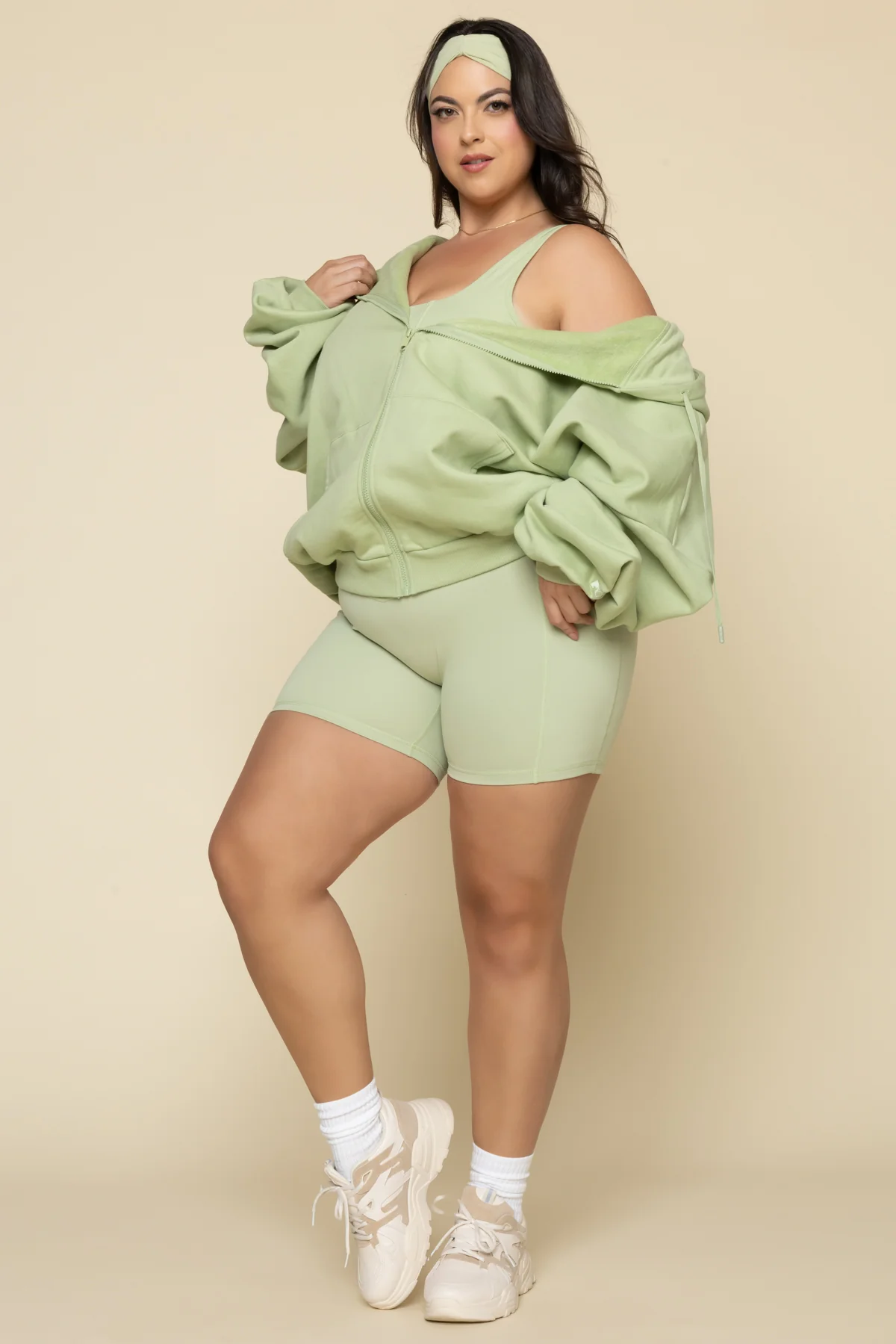 Zip Cloud Hoodie - Pistachio