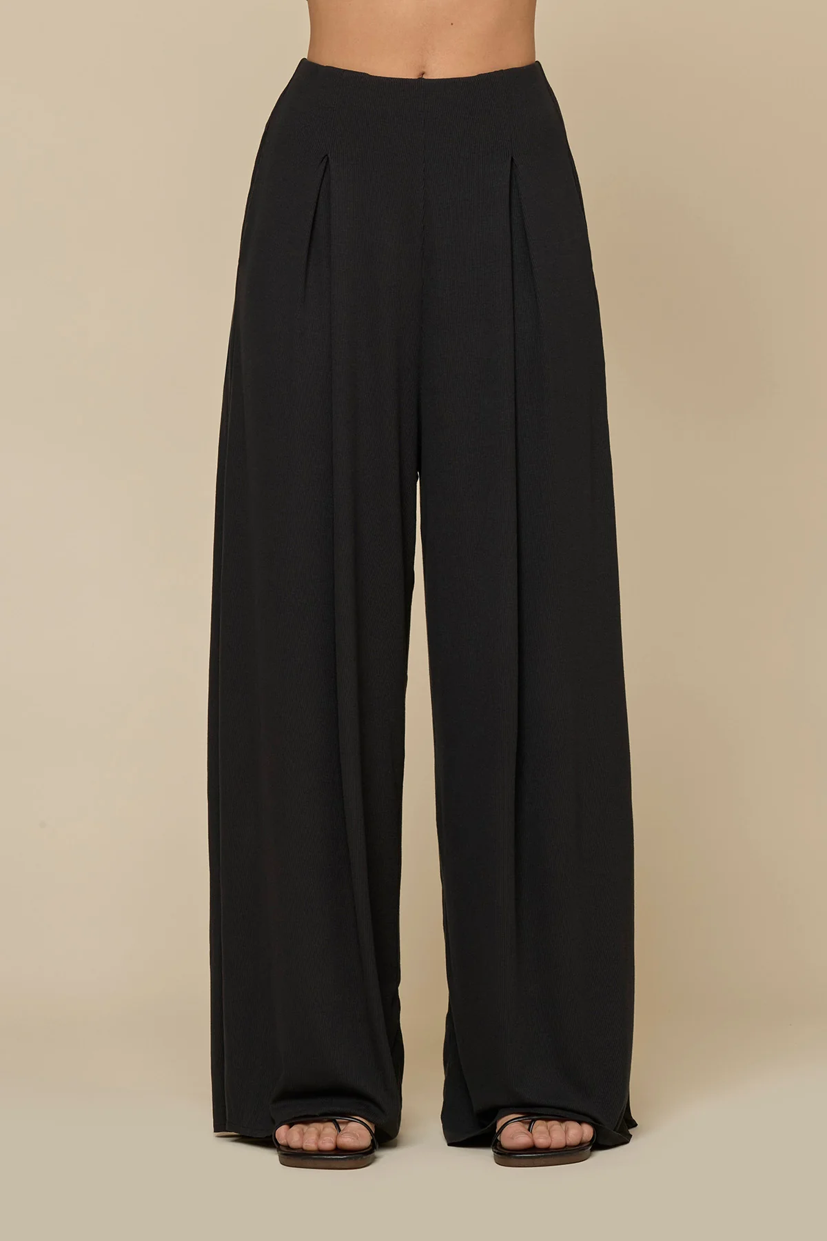Go with the Flow Wide Leg Pant - Black